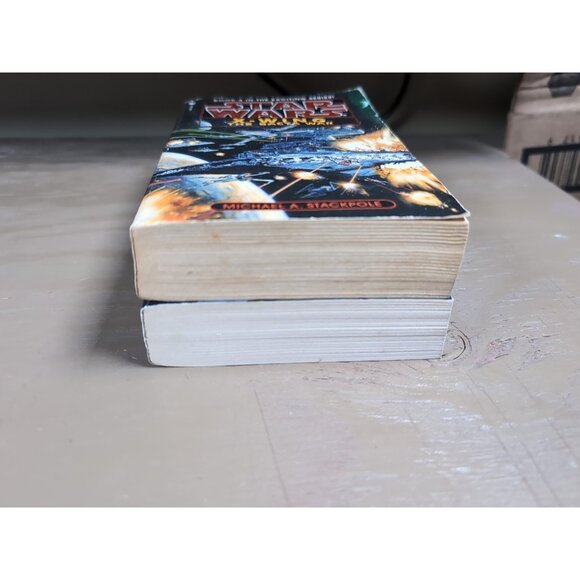 Vtg Star Wars Paperback - Michael A. Stackpole X-Wing Krytos Trap & Bacta War - Picture 9 of 9